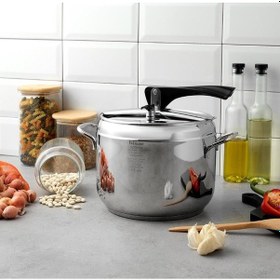 Resim Hisar Optima Bergama 6lt Düdüklü Tencere Gümüş 