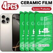 Resim 4 Adet Yumuşak Seramik Film for iphone 16/15 Pro Max/14 Plus/13/12/11 Pro Max/X/XR/XS Max için, Tam Ekran Koruması, Yüksek Çözünürlüklü Görüntü, Çizilmeye Dayanıklı, Parmak İzi Önleyici, Polyester Malzeme, Parlak Yüzey 