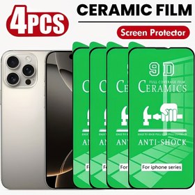 Resim 4 Adet Yumuşak Seramik Film for iphone 16/15 Pro Max/14 Plus/13/12/11 Pro Max/X/XR/XS Max için, Tam Ekran Koruması, Yüksek Çözünürlüklü Görüntü, Çizilmeye Dayanıklı, Parmak İzi Önleyici, Polyester Malzeme, Parlak Yüzey 