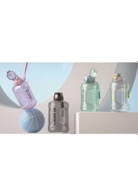 Resim Shotay Medium Barrel Su Matarası Tritan Geniş Krem 1600ml Krem 