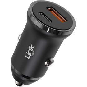 Resim Linktech C484e 20w Pd Type-c Usb Araç Içi Şarj Adaptörü (BAŞLIK) Siyah 