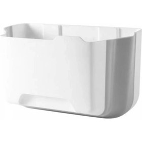 Resim Katlanabilir Sihirli Çöp Kutusu, Mutfak, Banyo, Ev ve Ofis Için, Beyaz 