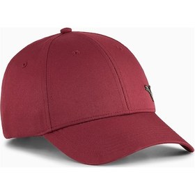 Resim Puma 025994-08 Ess Metal Puma Cat Bb Cap Bordo Spor Şapka Bordo 