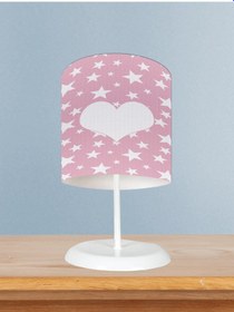 Resim Mekta Home Bebek Ve Çocuk Odası Kalp Ve Yıldız Desenli Abajur 