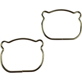 Resim Metal Kedi Figürlü Çanta Sapı 11x8 cm - Gold Desenli 