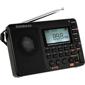Resim Retekess Uyku Zamanlayıcısı V-115 Fm/am Radyo - Siyah (Yurt Dışından) 