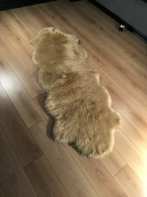 Resim Halı Vagonu Bej Renkli Uzun Tüylü Exclusive Post - Tekli (Tek Uçlu) / 100x150 