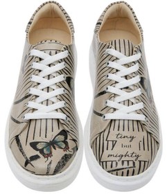 Resim Dogo Kadın Vegan Deri Gri Sneakers - Tiny But Mighty Tasarım 