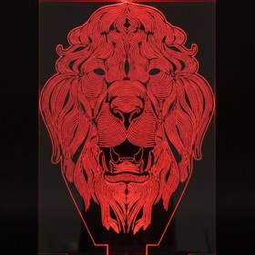 Resim 3D Aslan Kafası CNC Dosyası - SVG & DXF 