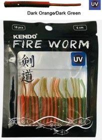 Resim Kendo Fire Worm 5cm 18adet Lrf Silikonu Yapay Yem 