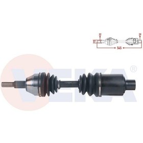 Resim Veka-je-8002 - Komple Aks Sag On Uzunluk 545mm Jeep Cherokee 2. 