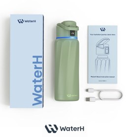Resim Waterh Boost Akıllı Termos Hidrasyon Takibi Yapan, Yalıtımlı 0,71l / 24oz Akıllı Şişe Yeşil 