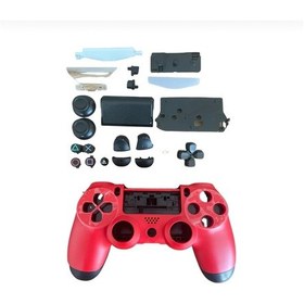 Resim Ps4 Uyumlu Kasa Joystick V1 Full Kasa Tuş Takımı Kırmızı 