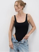 Resim Telodvızenıa Kadınlar İçin Kolsuz Dar Kesim Body 415454789 Siyah 