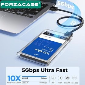 Resim Taşınabilir Yüksek Hızlı 5Gbps USB 2.0/3.0 SATA 2.5 inch Harici Harddisk Kutusu - FC469 