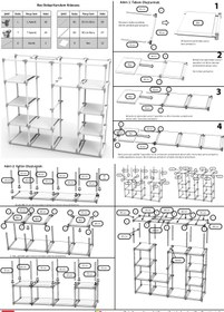Resim CimriKese Geniş Hacimli Raflı Askılı Bez Dolap Gardrop Lacivert 