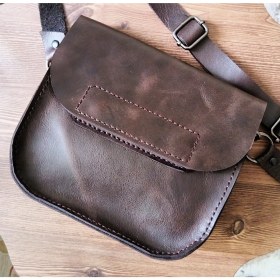 Resim Hakiki Deri Elyapımı Çanta 20*20 cm 