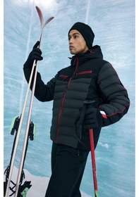 Resim Defacto Su İtici Regular Fit Kapüşonlu Fermuarlı Rüzgar Geçirmez Kayak Montu F5352ax25wnbk81 Siyah-bk81 