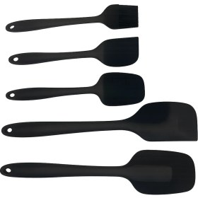 Resim Homvira 5’li Silikon Spatula & Yağlama Fırçası Seti–ısıya Dayanıklı, Yapışmaz, Servis Seti 