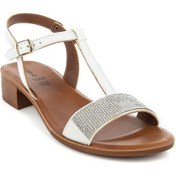 Resim Muya Naerata Anatomik Taban Kadın Sandalet Beyaz 