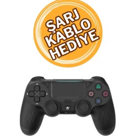 Resim Vothoon Ps4 Kol Wireless Bt Kablosuz Oyun Kolu Ps4 Joystick Tablet Telefon Pc Uyumlu Titreşimli Oyun Kolu 