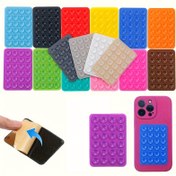 Resim 1/2/3/4/5 adet Silika Jel Emici Telefon Kılıfı Montaj, Selfie ve Video için Güçlü Tutuş Hands-Free, Dayanıklı Yapışkan Silikon Tutucu, Duş Dostu, Video Kaydı ve Fotoğrafçılık İçin İdeal, Aynaya Takılabilir, Mobil Telefon Tutucu 