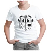 Resim Bts - Logo Beyaz Çocuk Tshirt 