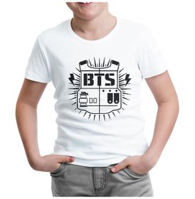 Resim Bts - Logo Beyaz Çocuk Tshirt 