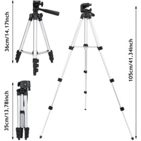 Resim Ozcmax Telefon ve Kamera Tutucu Tripot Ayak 105 cm (Telefon Tutuculu) 