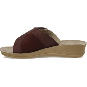 Resim Polaris 609008.Z5PR Bordo Kadın Dolgu Topuk Terlik 