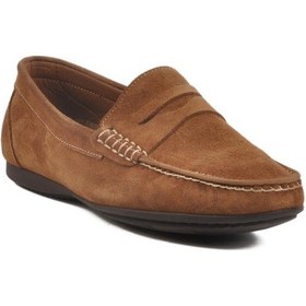 Resim Kazar 3y0113-163 M Toprak Nubuk Hakiki Deri Erkek Loafer Siyah 