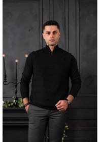 Resim San&fa Regular Fit Yarım Balıkçı Yünlü Erkek Triko Kazak 001 