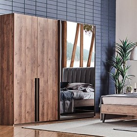 Resim Enza Home Orlando Sürgü Kapaklı Dolap (220 Cm) 
