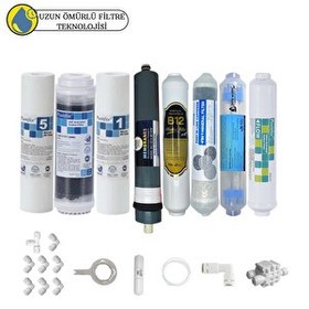 Resim Pemax Water Solutions Purefer Açık Kasa Çift Sedimentli Sertifikal 8'li Platinium Mebran Şeffaf 4'lü Mineral-B12Alkali-Detox 
