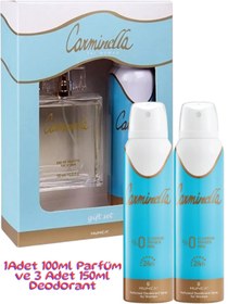 Resim Carminella Kadın Parfüm Seti ( 100 ml Edt Parfüm 150 ml Deodorant ) + 