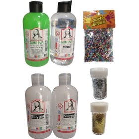 Resim Slime Slaym Yapma Seti 250Ml 4 Adet + Toz Sim 2 Adet + Köpük N11.159 