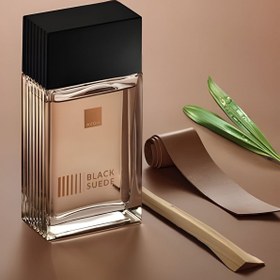 Resim Kişiye Özel 500 ML Dereceli Termos & Avon Black Suede Erkek Parfüm Hediye Seti 