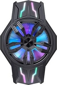 Resim Tignapoo S1-3030 Yarı İletken Cep Telefonu Soğutucu RGB Cep Telefonu Radyatörü Mini Akıllı Telefon Soğutma Fanı Oyun için Düşük Gürültü Film Canlı Akış Vlog Desteği 68-93mm Geniş Telefonlar 