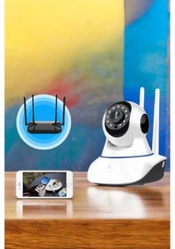 Resim Wifi Kamera Ev Kamerası Gece Görüşlü Kablosuz Bebek Izleme Kamerası 