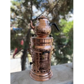 Resim Sebe Home Bakır Semaver demlikli 