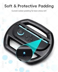 Resim Growalleter NS2 direksiyon çifti, Nintendo Switch 2 Joy-Cons, NS2 yarış direksiyonu için, Mario Kart 8 Deluxe ile uyumlu 