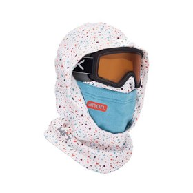Resim Anon Youth Mfi Hooded Balaclava Face Mask Unisex Çocuk Beyaz Kar Maskesi 