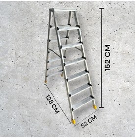 Resim Daimer 7+7 Gold Çift Çıkışlı Merdiven Katlanır 