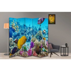 Resim Doğa Temalı Özel Tasarım Paravan Room Divider 180 x 200 cm 