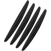 Resim Shan Shı 7755 4 Adet Araba Kamyon Kapısı Çarpışma Önleyici Koruma Silikon Şeritler - Siyah 