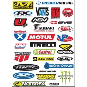 Resim A4 Sticker 014 Tek Paket Çoklu Sticker 