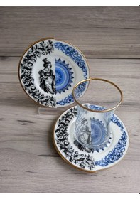 Resim Fermato 12 Parça 6 Kişilik Çay Seti Takımı Artemis Serisi Renkli 