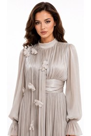 Resim Luna Bride Tesettür Pelerinli Abiye 