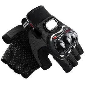 Resim Probiker Eldiven Yarım Motosiklet Eldiveni Korumalı 
