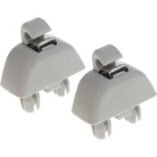 Resim Sharplace Audi A6 C6 Vw Gri Için 2 Parça Araba Iç Güneş Visor Kanca Klipler Tutucular (Yurt Dışından) 